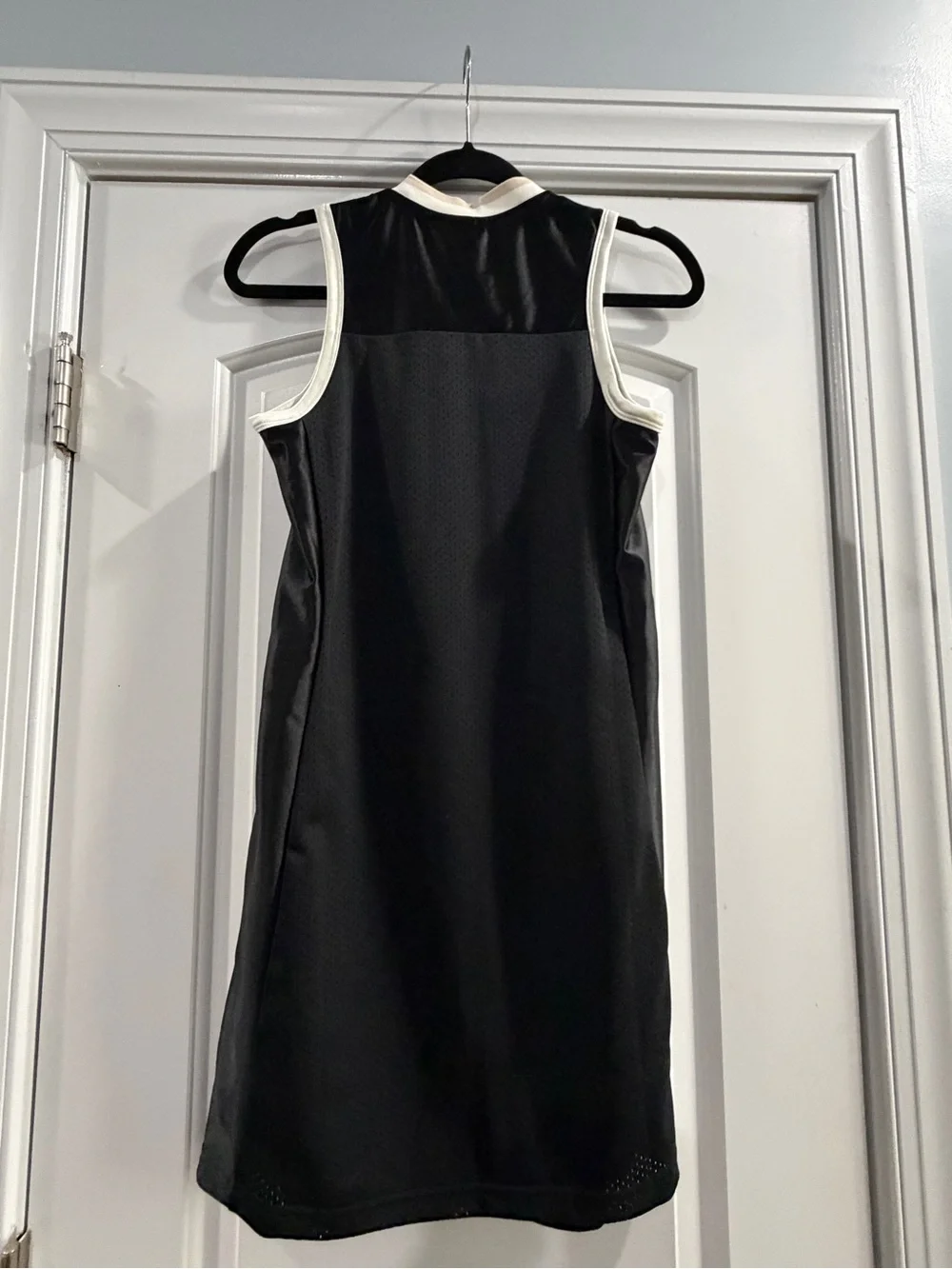 adidas Black Mesh Sleeveless Logo Athletic Dress